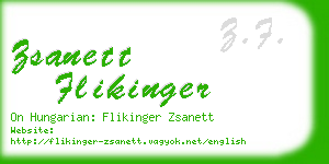 zsanett flikinger business card